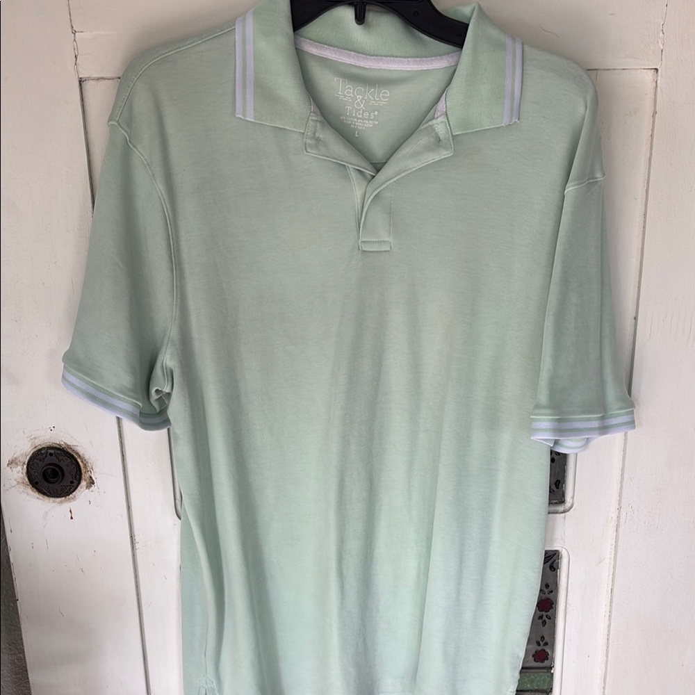 Lacoste Men's Mint Green Polo Shirt